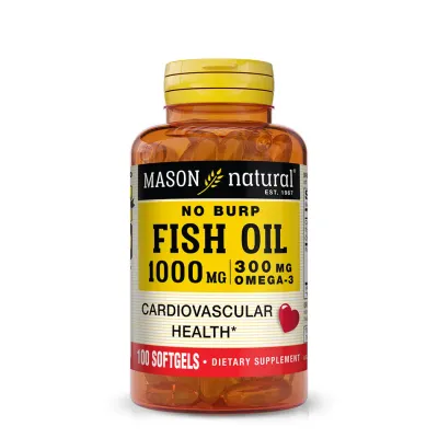 Fish Oil 1,000 mg Omega-3 300 mg No Burp