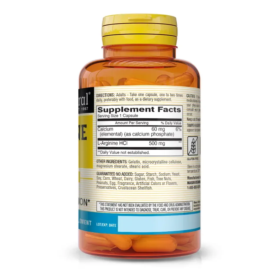 L-Arginine 500 mg foto 2