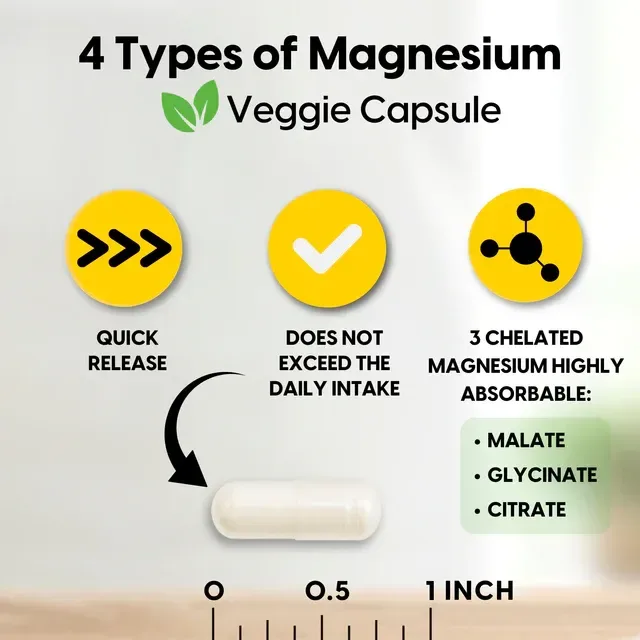 Complejo de Magnesio 4 en 1 – 400 mg foto 5