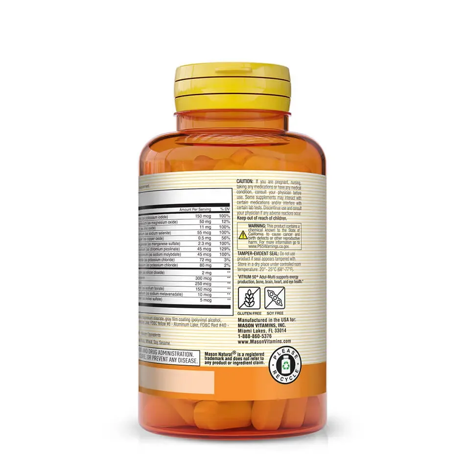 Vitrum 50 Plus - Senior Multi-  Iron Free -Tablets foto 4
