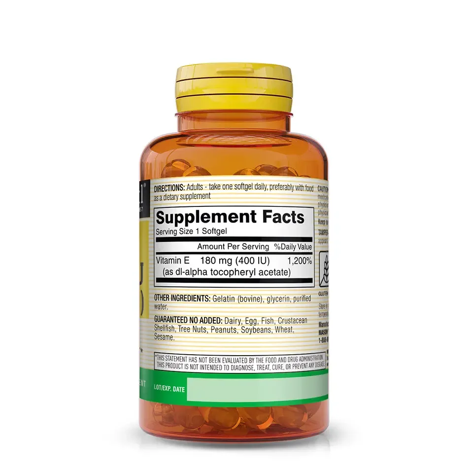 Vitamina E 180mcg (400UI) **DL- Alfa foto 3