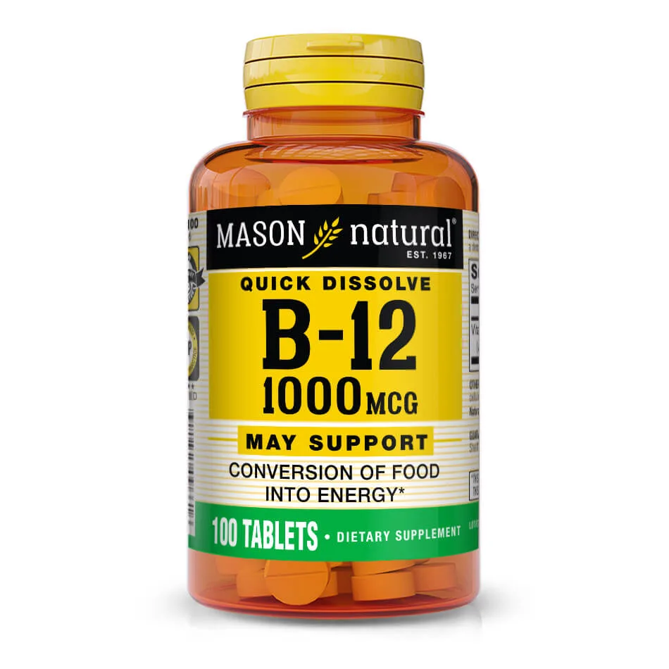 B 12 1000mcg Tablets **"Dissolves Under Tongue"