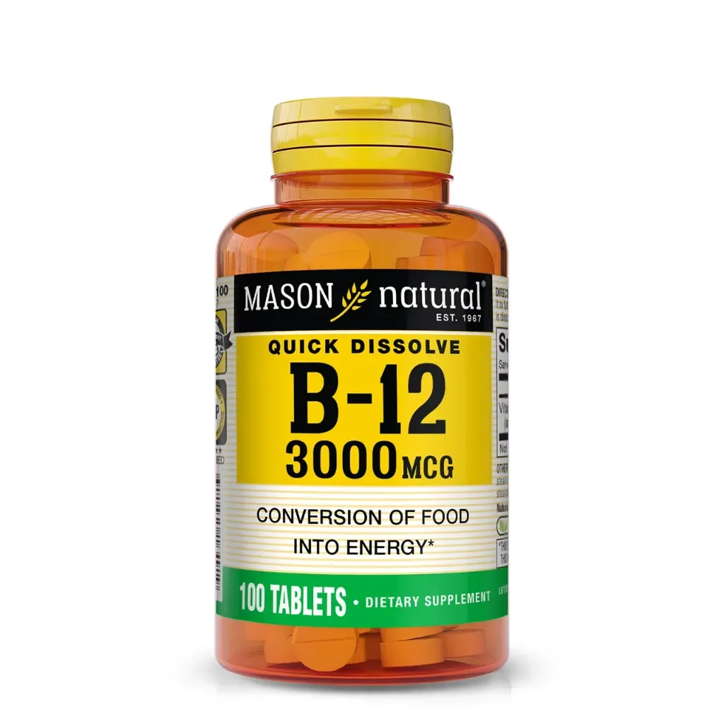 Vitamina B12 3,000 mcg - Rápida disolución debajo de la lengua