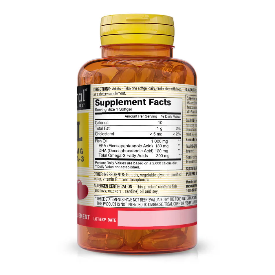 Fish Oil 1000MG Omega-3 Softgel foto 2