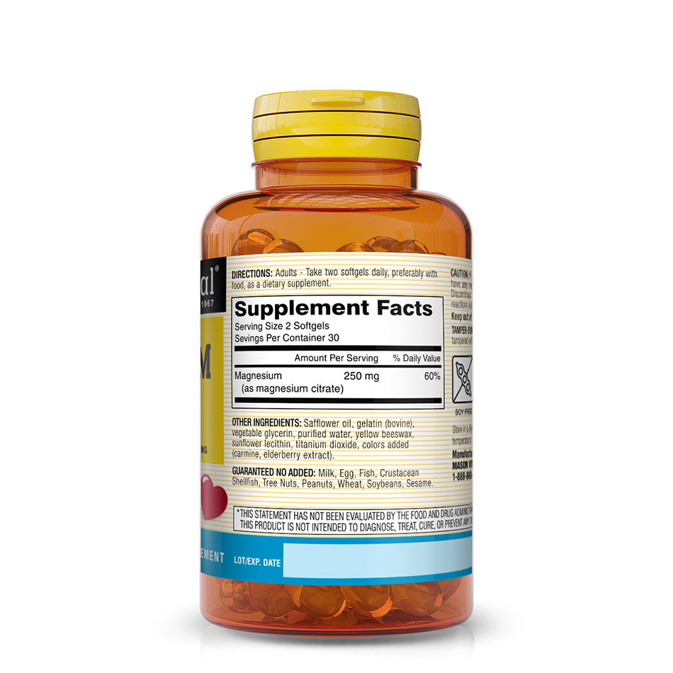 Citrato de Magnesio, Cápsula blanda