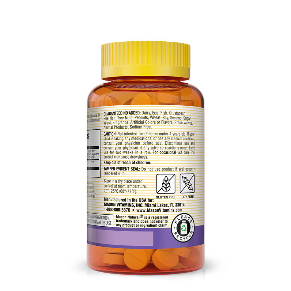 Melatonina para Niños Saludables, Tabletas de Disolución Rápida 500 mcg/0.5 mg