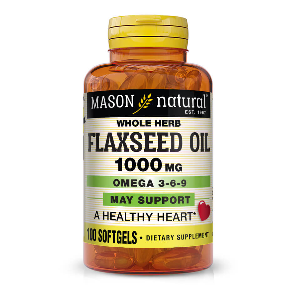 Flax Seed Oil 1000mg Omega 3-6-9 Softgels