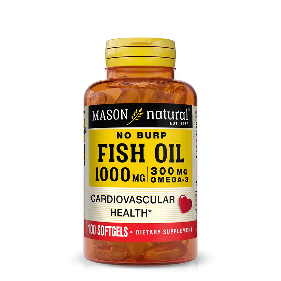 Aceite de Pescado 1,000 mg (Omega-3 300 mg) - Sin Reflujo