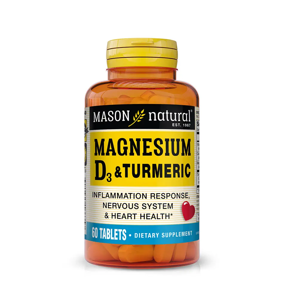 Magnesio y Vitamina D3 con Cúrcuma