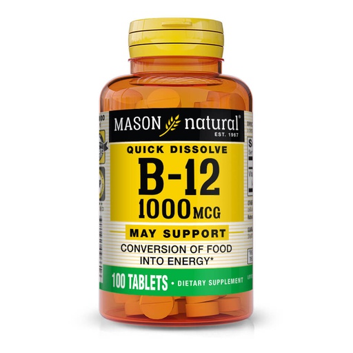 [966-100] Vitamina B12 1000mcg  **"Se disuelve bajo la lengua"