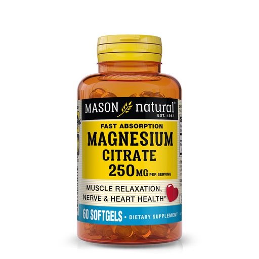 [1861-60] Citrato de Magnesio 250mg, Absorción rápida 