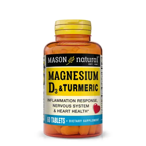 [1663-60] Magnesium & Vitamin D 3 With Turmeric
